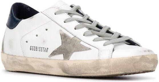 Golden Goose Superstar sneakers met gerafelde afwerking Wit