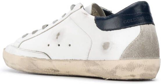 Golden Goose Superstar sneakers met gerafelde afwerking Wit