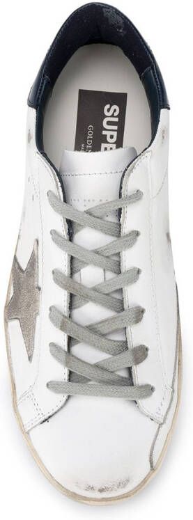 Golden Goose Superstar sneakers met gerafelde afwerking Wit