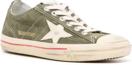 Golden Goose V-Star leren sneakers Groen