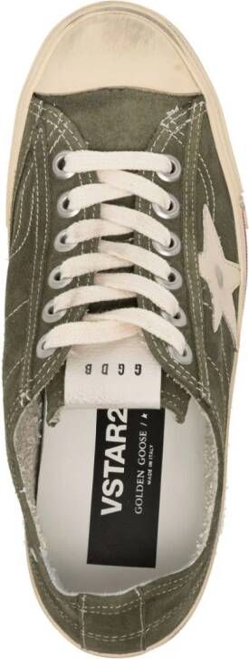 Golden Goose V-Star leren sneakers Groen