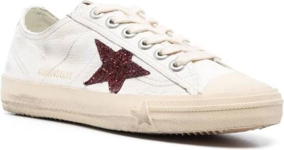 Golden Goose V-Star leren sneakers Wit