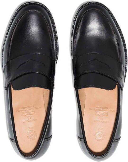 Grenson Epsom leren loafers Zwart