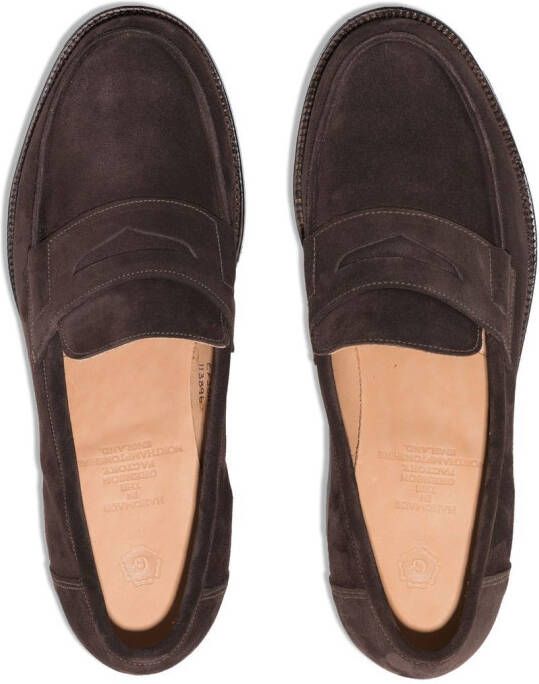 Grenson Epsom loafers met ronde neus Bruin