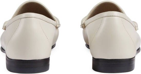 Gucci 1953 Horsebit leren loafers Wit
