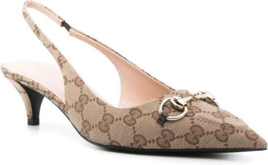 Gucci GG Supreme pumps 45 mm Beige