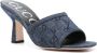 Gucci 80 mm denim muiltjes met GG-monogram Blauw - Thumbnail 2