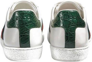 Gucci Ace sneakers met webstreep Wit