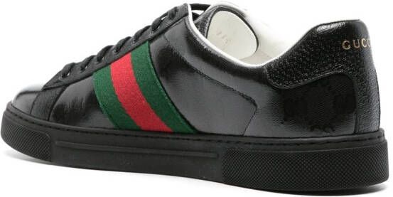 Gucci Ace GG Crystal-canvas sneakers Zwart