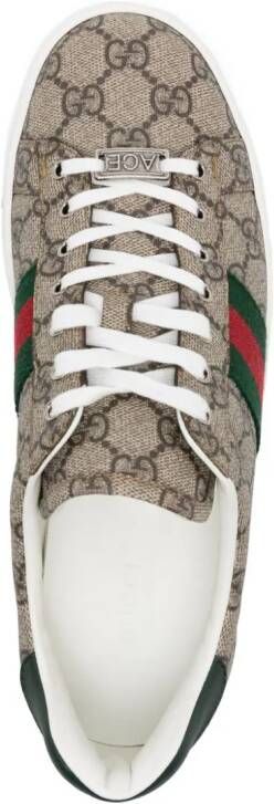 Gucci Ace sneakers met vlakken Beige