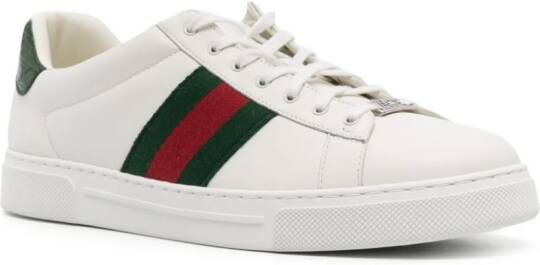 Gucci Ace leren sneakers Wit