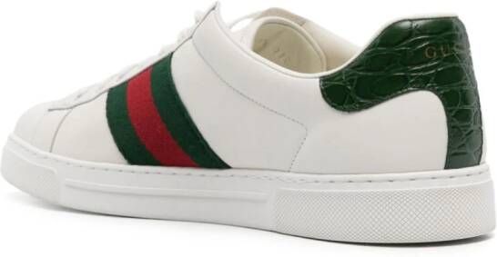 Gucci Ace leren sneakers Wit