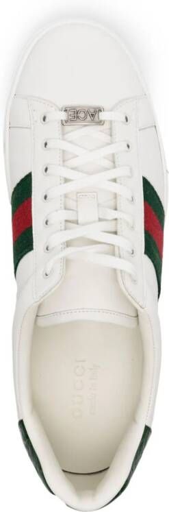 Gucci Ace leren sneakers Wit