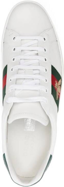 Gucci Ace sneakers met webstreep Wit