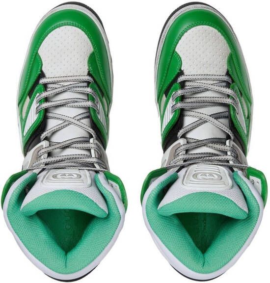 Gucci Basket high-top sneakers Groen