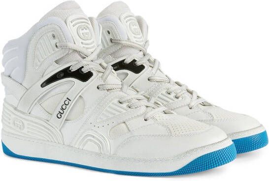Gucci Basket high-top sneakers Wit