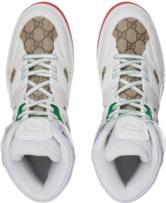 Gucci Basket hightop sneakers Wit Schoenen.nl