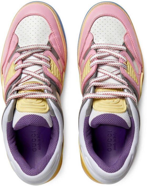 Gucci Basket sneakers met vlakken Roze