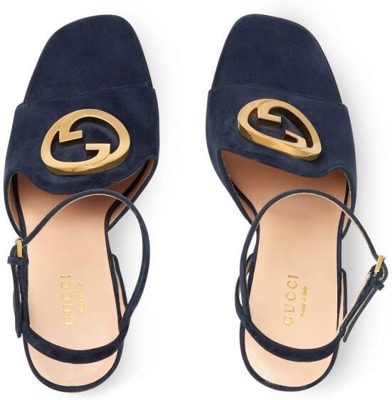 Gucci Blondie sandalen met hoge hak Blauw