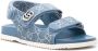 Gucci Denim sandalen met logoplakkaat Blauw - Thumbnail 2