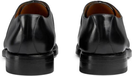 Gucci Derby schoenen met logoplakkaat Zwart