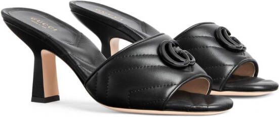 Gucci Sandalen met dubbele G Zwart