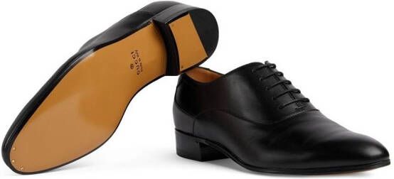 Gucci Oxford veterschoenen met GG-logo Zwart