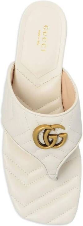 Gucci Sandalen met GG-logo Wit