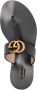 Gucci Double G sandalen met teenbandje Zwart - Thumbnail 4