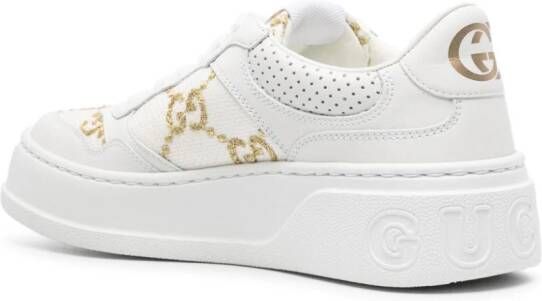 Gucci GG Supreme sneakers met vlakken Wit