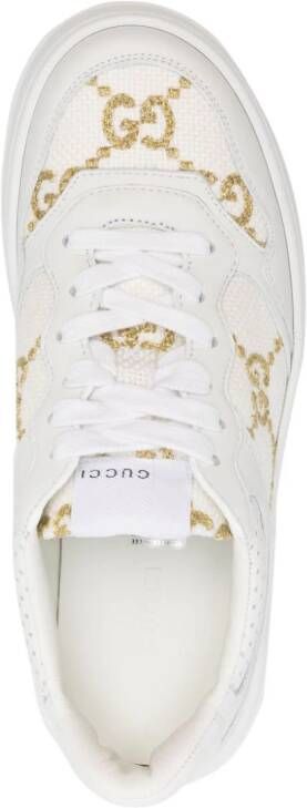 Gucci GG Supreme sneakers met vlakken Wit