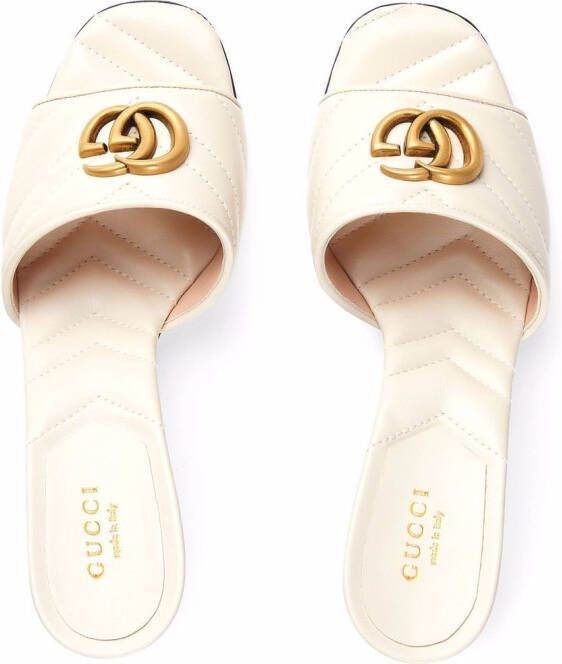 Gucci GG Marmont sandalen Wit