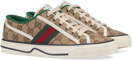 Gucci Tennis 1977 GG canvas sneakers Beige