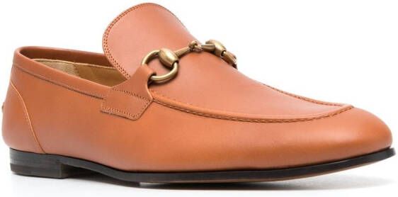 Gucci Horsebit leren loafers Bruin