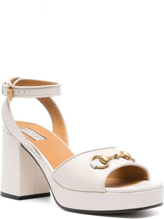 Gucci Horsebit leren sandalen Beige