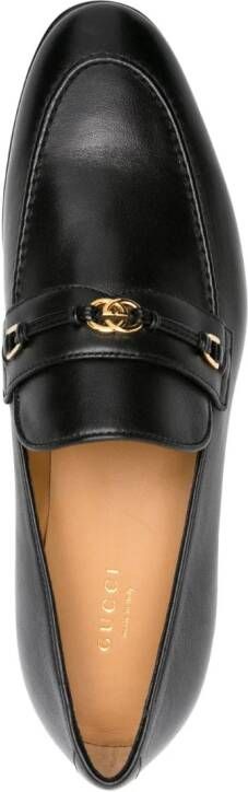 Gucci Horsebit loafers met GG-logo Zwart