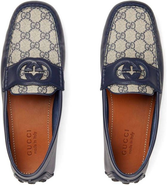 Gucci Loafers met GG-logo Blauw