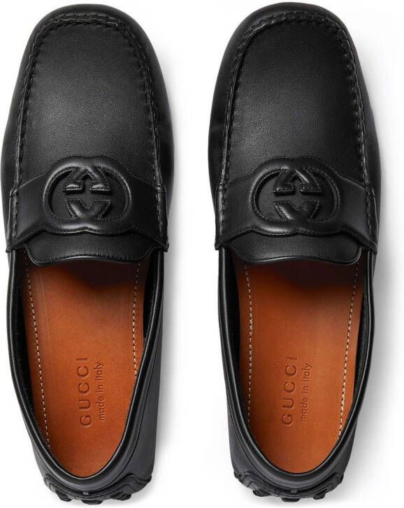 Gucci Loafers met GG-logo Zwart