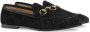 Gucci Jordaan fluwelen loafers Zwart - Thumbnail 2