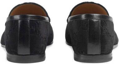 Gucci Jordaan fluwelen loafers Zwart - Foto 5