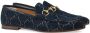 Gucci Jordaan fluwelen loafers Blauw - Thumbnail 2
