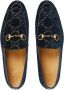Gucci Jordaan fluwelen loafers Blauw - Thumbnail 4