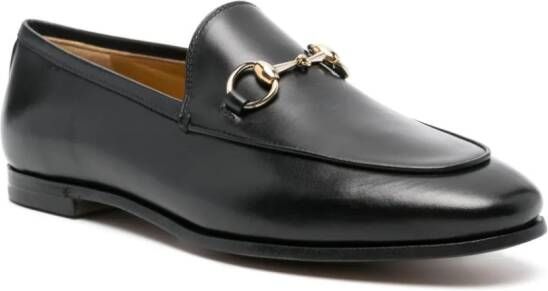 Gucci Jordaan leren loafers Zwart