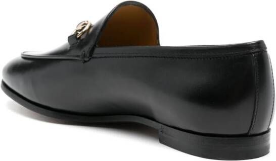 Gucci Jordaan leren loafers Zwart