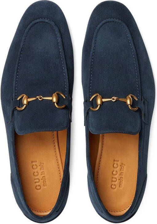 Gucci Jordaan suède loafers Blauw