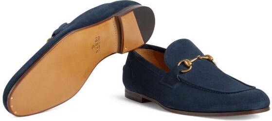 Gucci Jordaan suède loafers Blauw