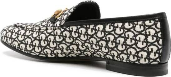 Gucci Jordaan loafers met monogram Wit