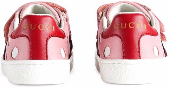 Gucci Kids Ace sneakers met stippen Roze