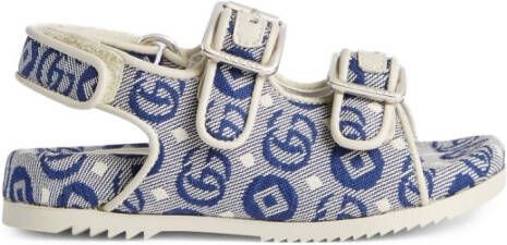 Gucci Kids Sandalen met GG-print Blauw