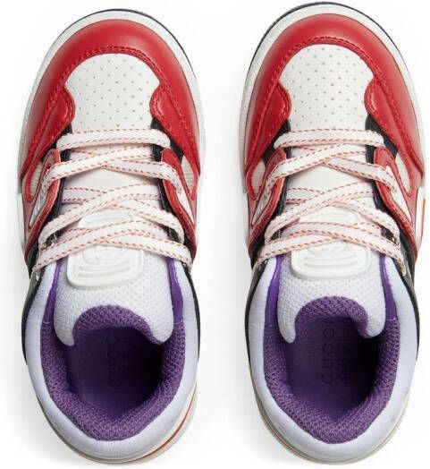 Gucci Kids Basket low-top sneakers Rood